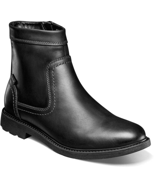 Men's 1912 Water-Resistant Leather Plain Toe Side Zip Boots