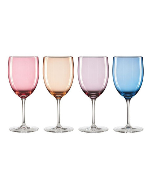 True Colors Wine Glasses, Set of 4