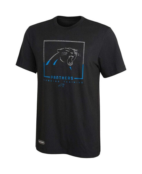 Men's Black Carolina Panthers Combine Authentic Clutch T-shirt