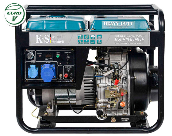 Дизельный генератор KÖNNER & SÖHNEN 6,0 кВт 230 В KS 8100HDE (ЕВРО V)
