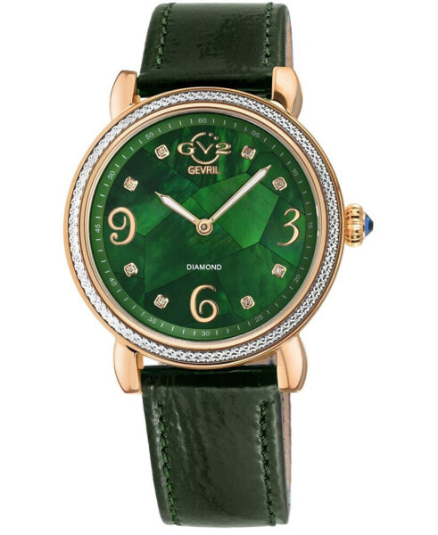 Women's Ravenna Swiss Quartz Green Leather Watch 37mm