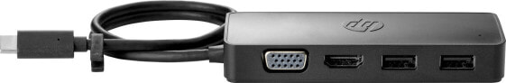 HP USB-C Travel Hub G2 - Wired - USB 3.2 Gen 1 (3.1 Gen 1) Type-C - Black - China - Windows 10 - 107 mm