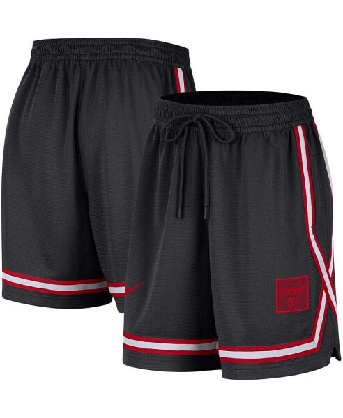 Women's Black Chicago Bulls Sideline Fly Crossover Performance Shorts