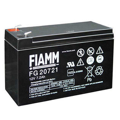 Jewo FIAMM FG20721 - Black - 7.2 Ah - 12 V - 1 pc(s) - 5 year(s) - 2.43 kg