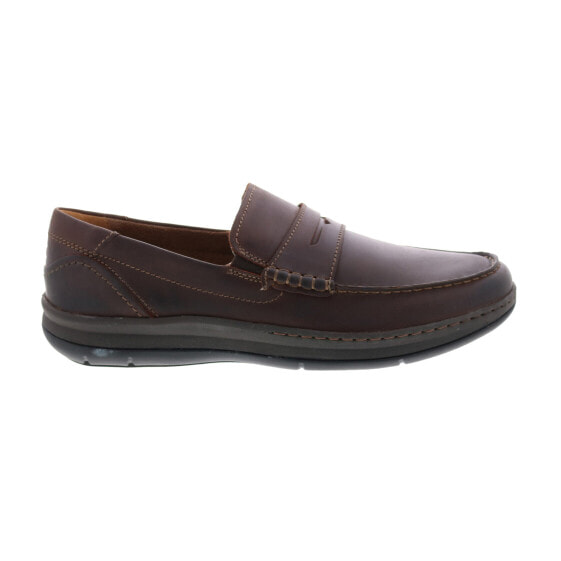 Florsheim Central Penny Mens Brown Leather Loafers & Slip Ons Penny Shoes