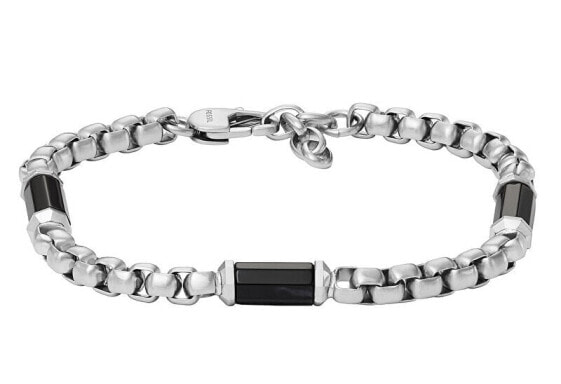 All Stacked Up Agate Steel Bracelet for Men JF04604040