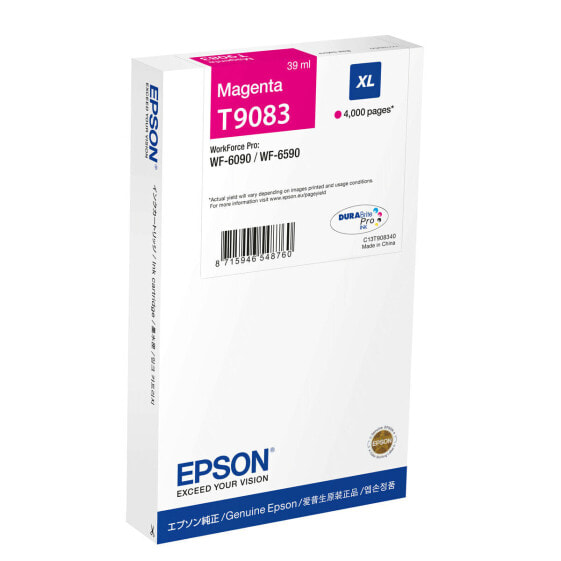 Футболка с коротким рукавом мужская Epson C13T90834N Красный Розовый