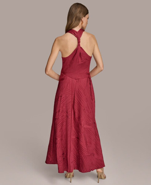 Women's V-Neck Sleeveless Gown