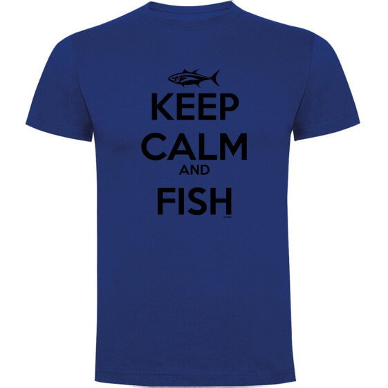 KRUSKIS Keep Calm And Fish short sleeve T-shirt