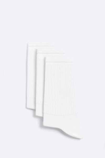 PACK OF 3 RIBBED SOCKS