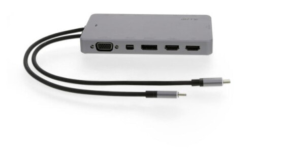 LMP Display Dock 2 - Wired - USB 3.2 Gen 1 (3.1 Gen 1) Type-C - 100 W - 3.5 mm - 10,100,1000 Mbit/s - Grey