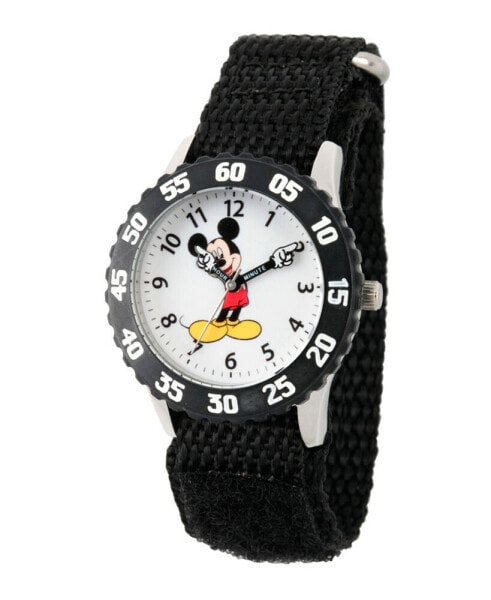 Disney Mickey Mouse Boys' Stainless Steel Time Teacher Watch