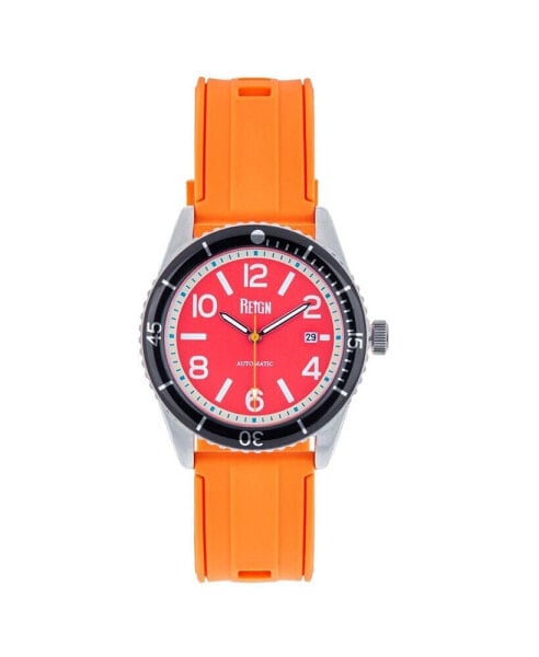 Часы и аксессуары REIGN Мужские наручные часы Gage Rubber - Красно-Оранжевые, 42мм