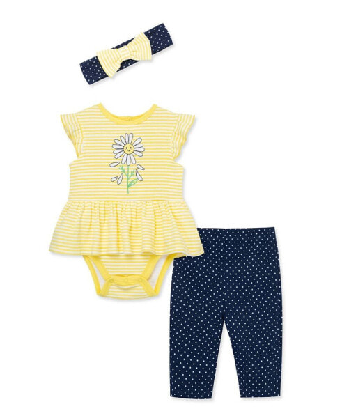 Пижама Little Me Daisy BodysuitPant Set.