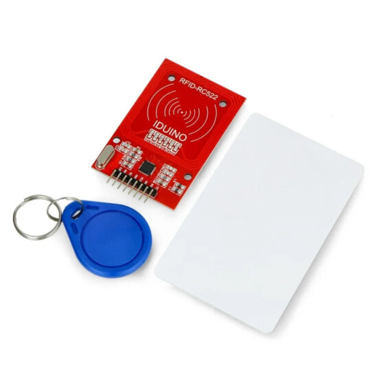 RF522 RC522 13,56MHz SPI + card and keyring - red - Iduino ME138