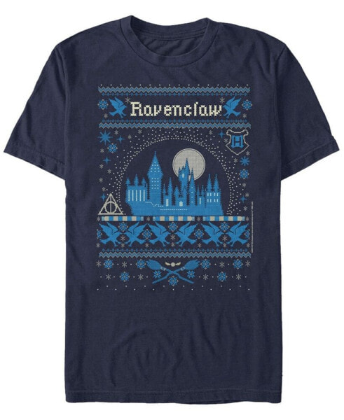 Men's Ravenclaw Sweater Short Sleeve Crew T-shirt