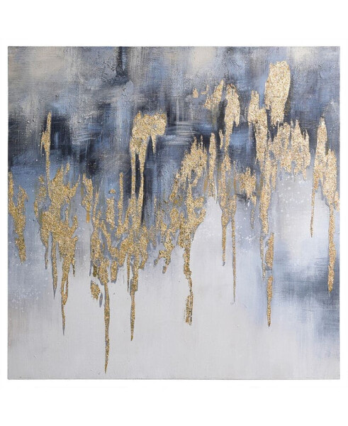 Golden Lighting 2 Textured Glitter Hand Painted Canvas Wall Art, 36" x 36"