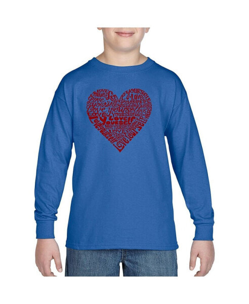 Child Love Yourself - Boy's Word Art Long Sleeve T-Shirt