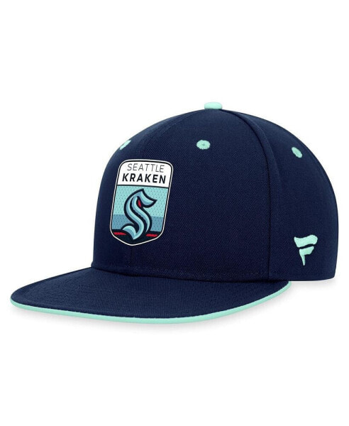 Men's Deep Sea Blue Seattle Kraken 2023 NHL Draft Snapback Hat
