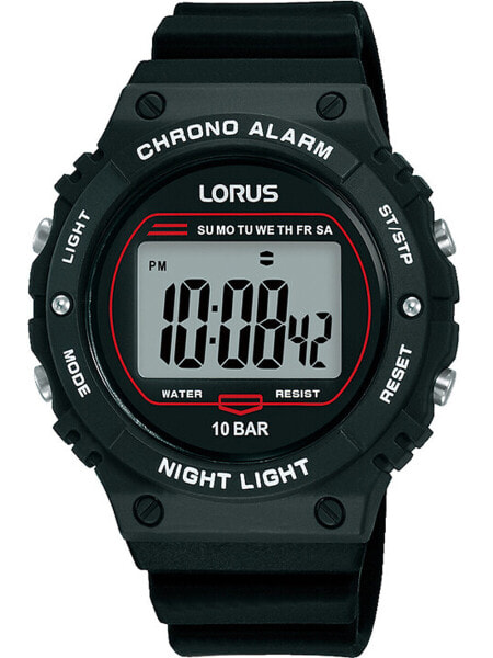 Lorus R2313PX9 Digital Mens Watch 40mm 10ATM