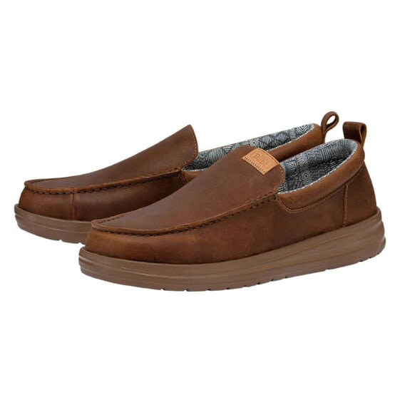 HEY DUDE Wally Grip Moc Craft Leather Shoes