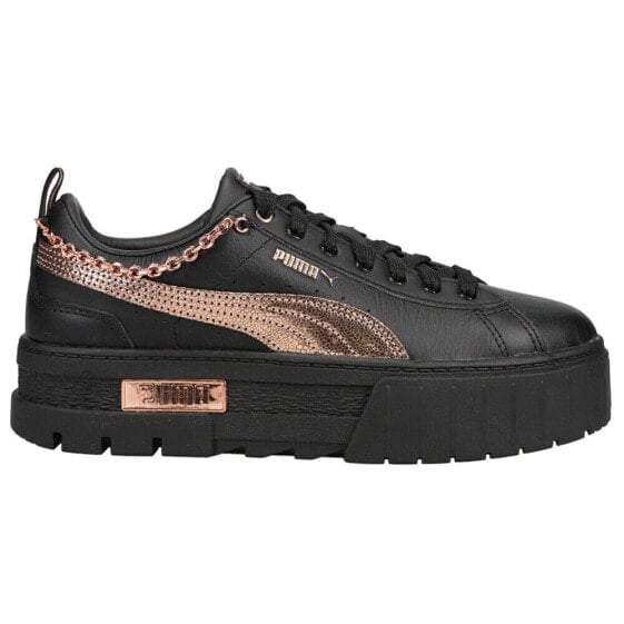 Puma Mayze Glow Platform Womens Black, Pink Sneakers Casual Shoes 385405-01