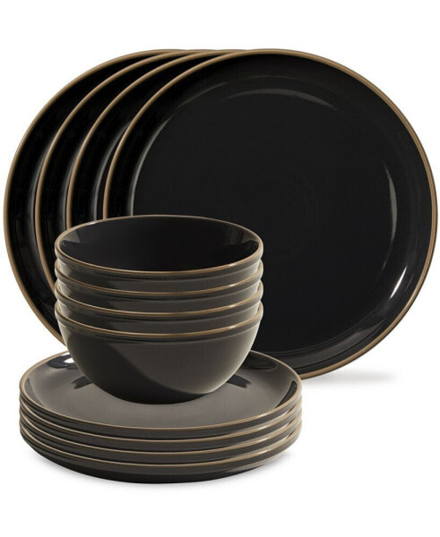 12-Pc Dinnerware Set, Service for 4