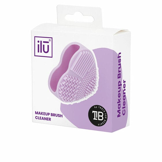 Чистящее средство для макияжных кистей ILŪ Сердце силиконовое фиолетовое 1 шт.