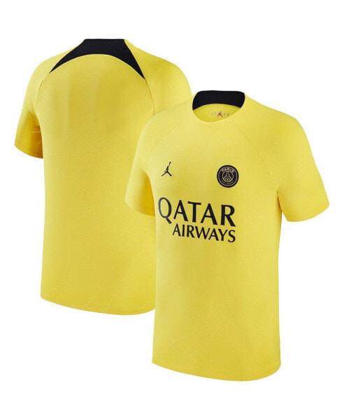 Men's Yellow Paris Saint-Germain 2023 Pre-Match Top