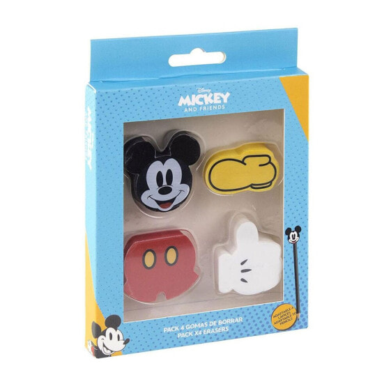 CERDA GROUP Mickey Eraser Character Shape 4 Units