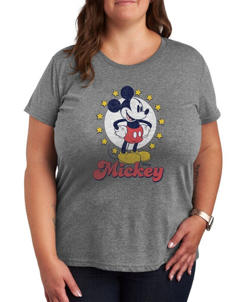 Trendy Plus Size Mickey Mouse Graphic T-shirt