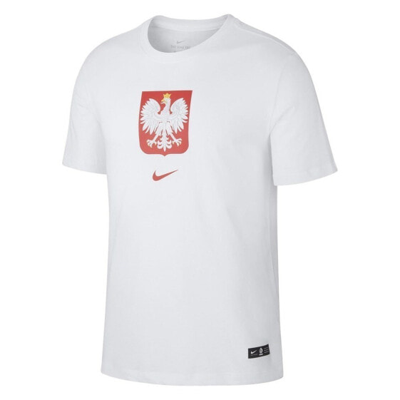 Мужская футболка спортивная белая с принтом на груди орел Nike Evergreen Crest