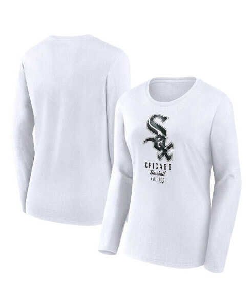 Women's White Chicago White Sox Long Sleeve T-shirt