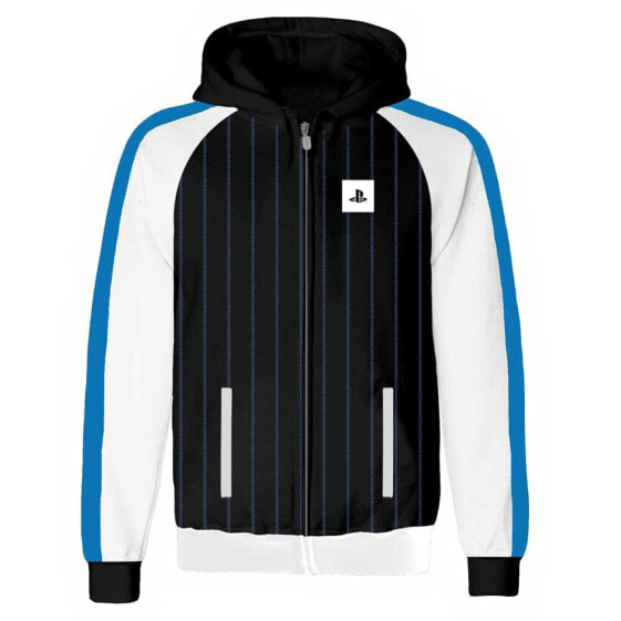 HEROES Playstation Striped Logo full zip sweatshirt