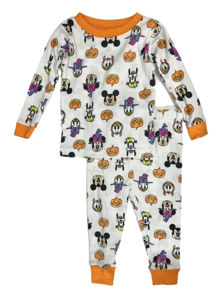 Disney Toddler Girls 2PC Mickey Minnie Mouse & Friends Halloween Pajamas Size 2T