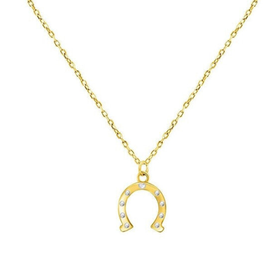 Колье Brilio Silver Horseshoe Gold Plated Lucky Necklace NCL66Y