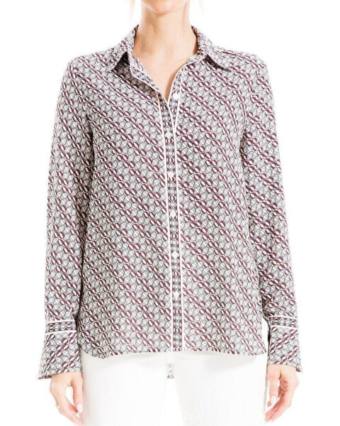 Max Studio Button Front Blouse Women's Xs