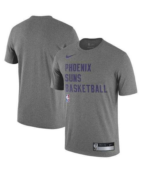 Men's Heather Gray Phoenix Suns 2023 Sideline Legend Performance Practice T-shirt