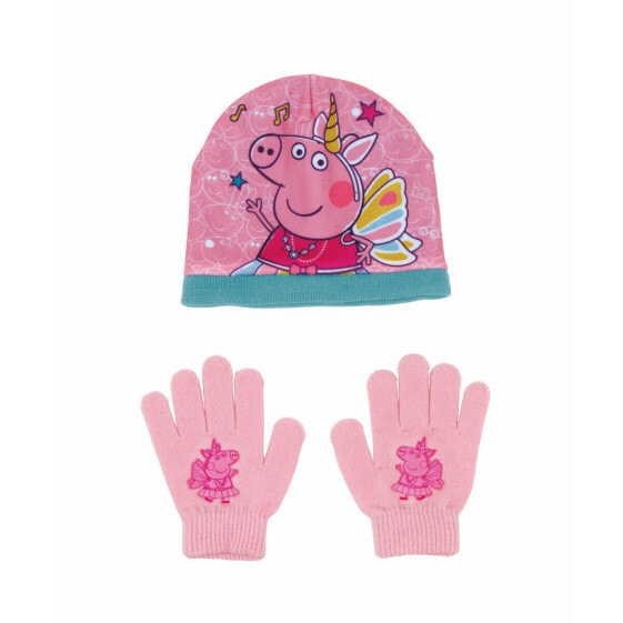 Hat &amp; Gloves Peppa Pig Cosy corner Pink