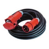 Bachmann 348.172 - 25 m - Outdoor - Black - Red - Neoprene - Rubber - 1 AC outlet(s) - 16 A