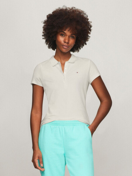 Solid Stretch Cotton Polo
