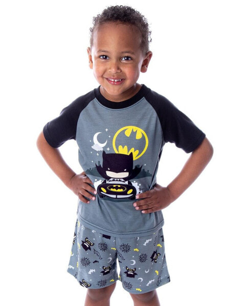 Toddler Boys Batman Pajamas Night Riding 2 Piece Pajama Set