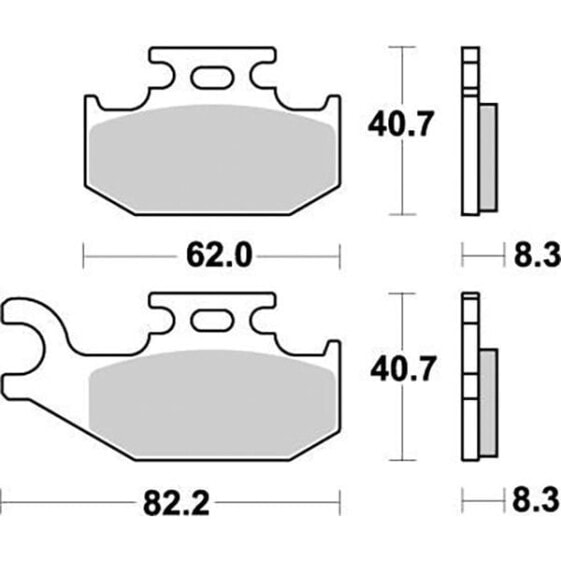 MOTO-MASTER Suzuki 096321 Sintered Brake Pads