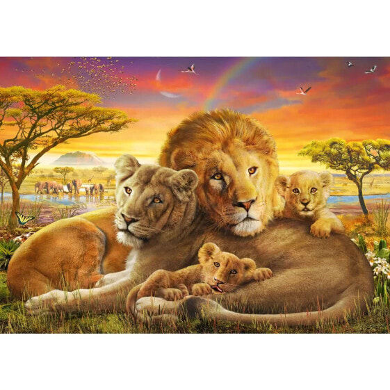 Пазл для детей Любящие львы Schmidt 1000 элементов