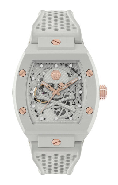 Philipp Plein Automatik Herrenuhr The $keleton Ecoceramic Ice