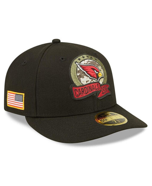 Men's Black Arizona Cardinals 2022 Salute To Service Low Profile 59FIFTY Fitted Hat