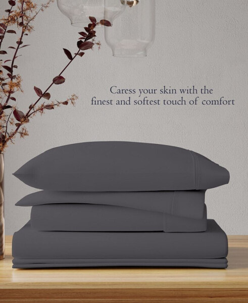 300 Thread Count 100% Cotton Sateen Pillowcase Set, King