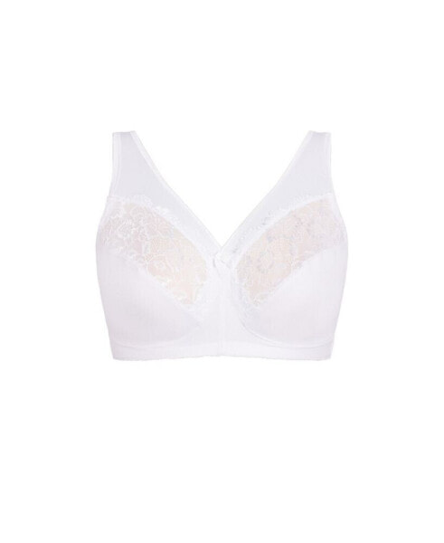 Plus Size Wire Free Uplift Bra - white