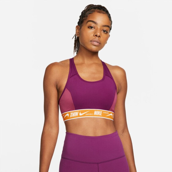 Топ спортивный Nike Dri Fit Swoosh средней поддержки Верхнее спортивное белье