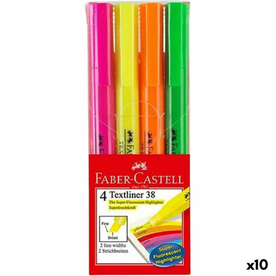 Набор флуоресцентных маркеров Faber-Castell Textliner 38 10 штук